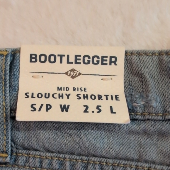 Ripped Light Blue Denim Shorts - Picture 5 of 6